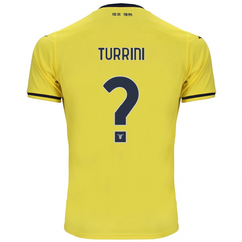 Kandiny Niño Camiseta Giordano Turrini #0 Amarillo 2ª Equipación 2024/25 La Camisa Chile