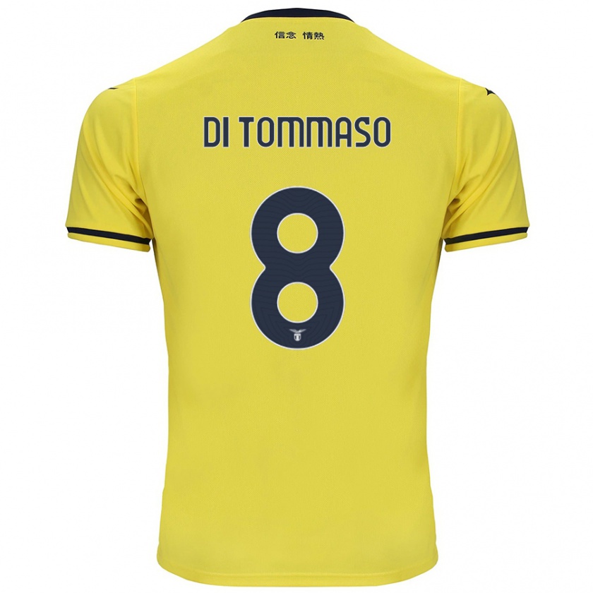 Kandiny Niño Camiseta Leonardo Di Tommaso #8 Amarillo 2ª Equipación 2024/25 La Camisa Chile