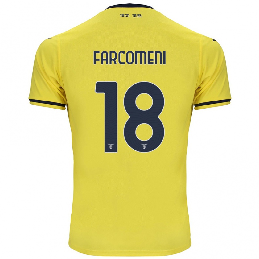 Kandiny Niño Camiseta Valerio Farcomeni #18 Amarillo 2ª Equipación 2024/25 La Camisa Chile