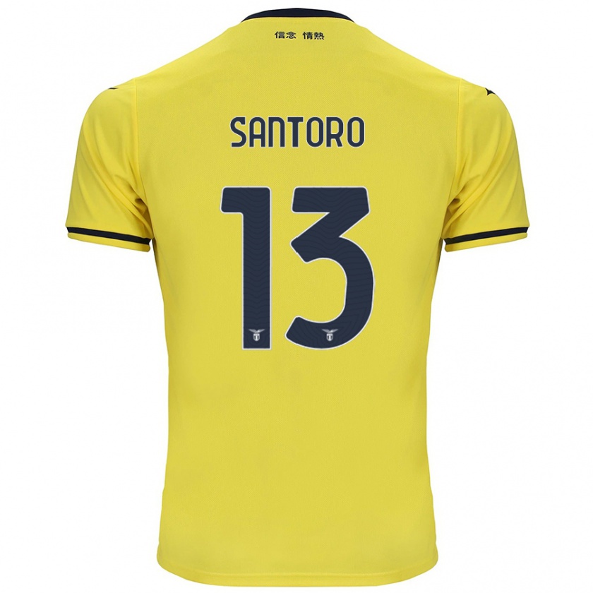 Kandiny Niño Camiseta Martina Santoro #13 Amarillo 2ª Equipación 2024/25 La Camisa Chile