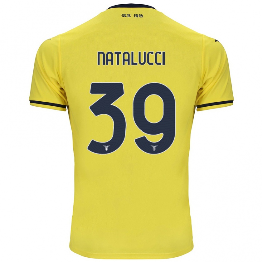 Kandiny Niño Camiseta Serena Natalucci #39 Amarillo 2ª Equipación 2024/25 La Camisa Chile