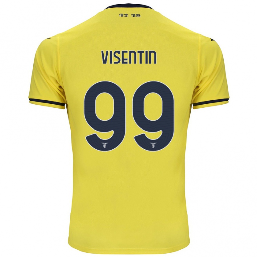 Kandiny Niño Camiseta Noemi Visentin #99 Amarillo 2ª Equipación 2024/25 La Camisa Chile