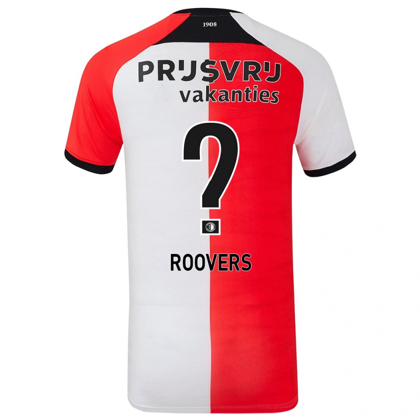 Kandiny Hombre Camiseta Sam Roovers #0 Rojo Blanco 1ª Equipación 2024/25 La Camisa Chile