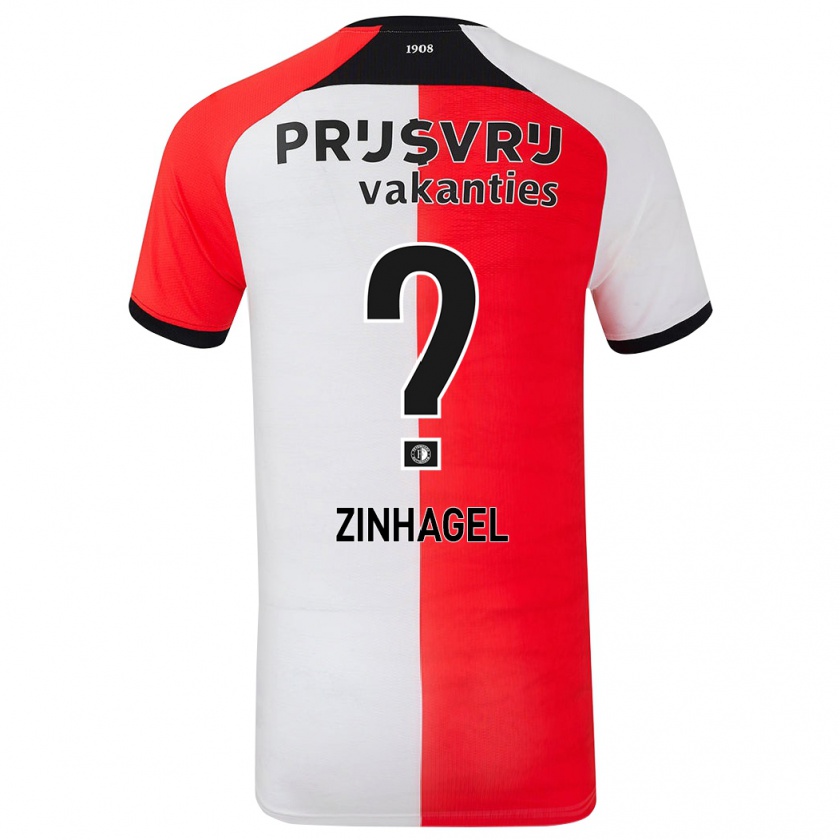 Kandiny Hombre Camiseta Jivayno Zinhagel #0 Rojo Blanco 1ª Equipación 2024/25 La Camisa Chile