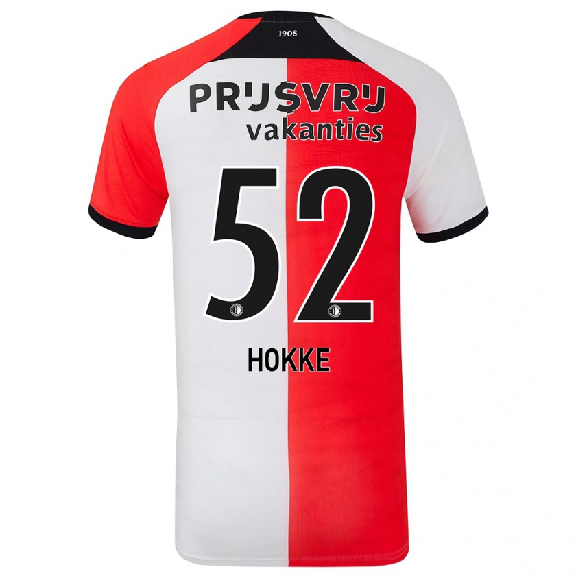 Kandiny Hombre Camiseta Milan Hokke #52 Rojo Blanco 1ª Equipación 2024/25 La Camisa Chile