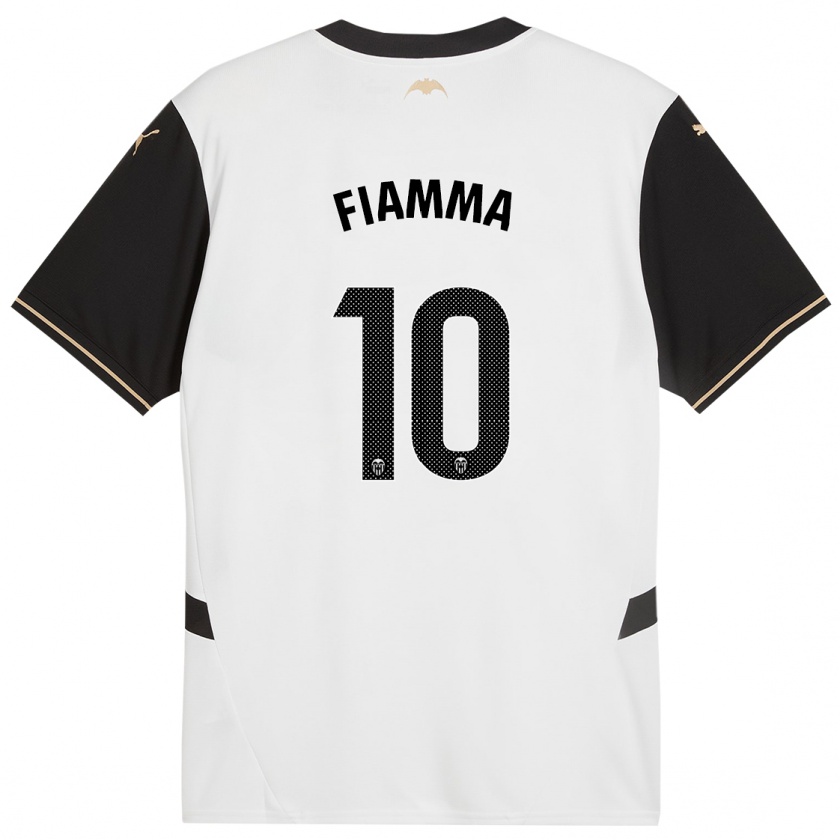 Kandiny Hombre Camiseta Fiamma #10 Blanco Negro 1ª Equipación 2024/25 La Camisa Chile