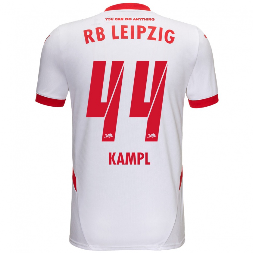 Kandiny Hombre Camiseta Kevin Kampl #44 Blanco Rojo 1ª Equipación 2024/25 La Camisa Chile