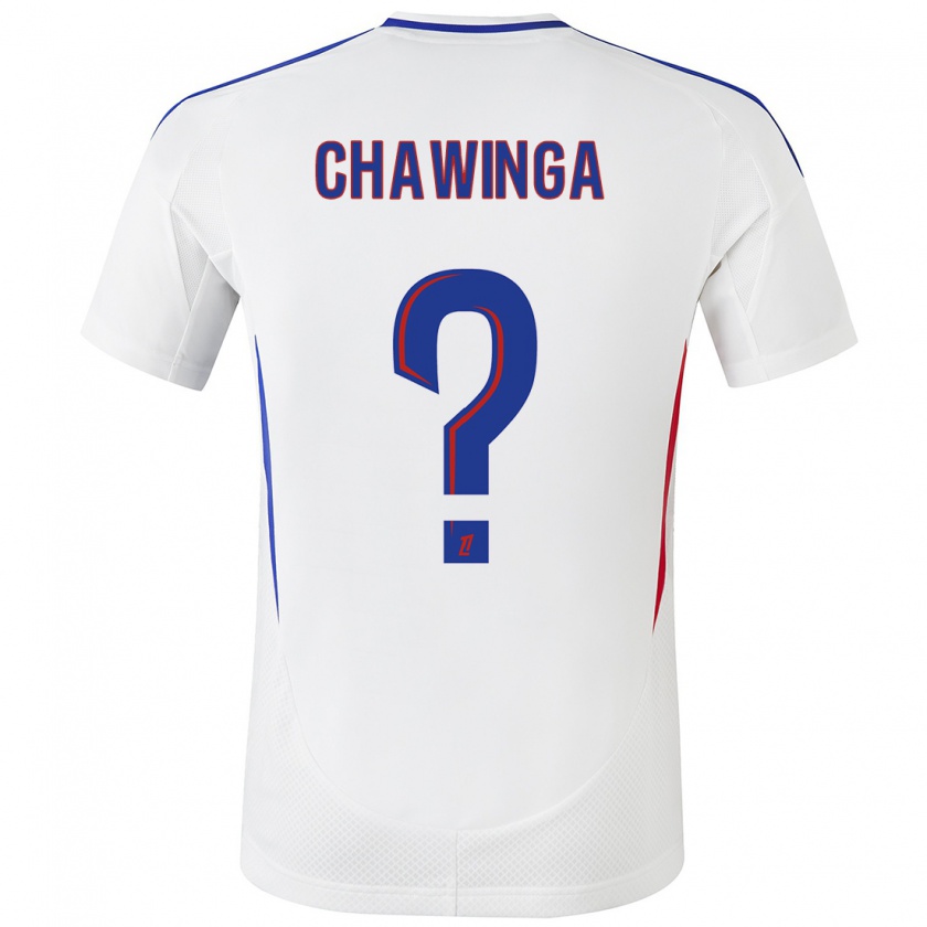 Kandiny Hombre Camiseta Tabitha Chawinga #0 Blanco Azul 1ª Equipación 2024/25 La Camisa Chile