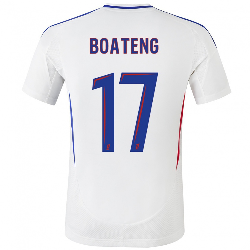 Kandiny Hombre Camiseta Jerome Boateng #17 Blanco Azul 1ª Equipación 2024/25 La Camisa Chile