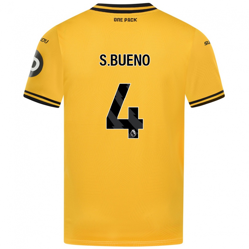 Kandiny Hombre Camiseta Santiago Bueno #4 Amarillo 1ª Equipación 2024/25 La Camisa Chile