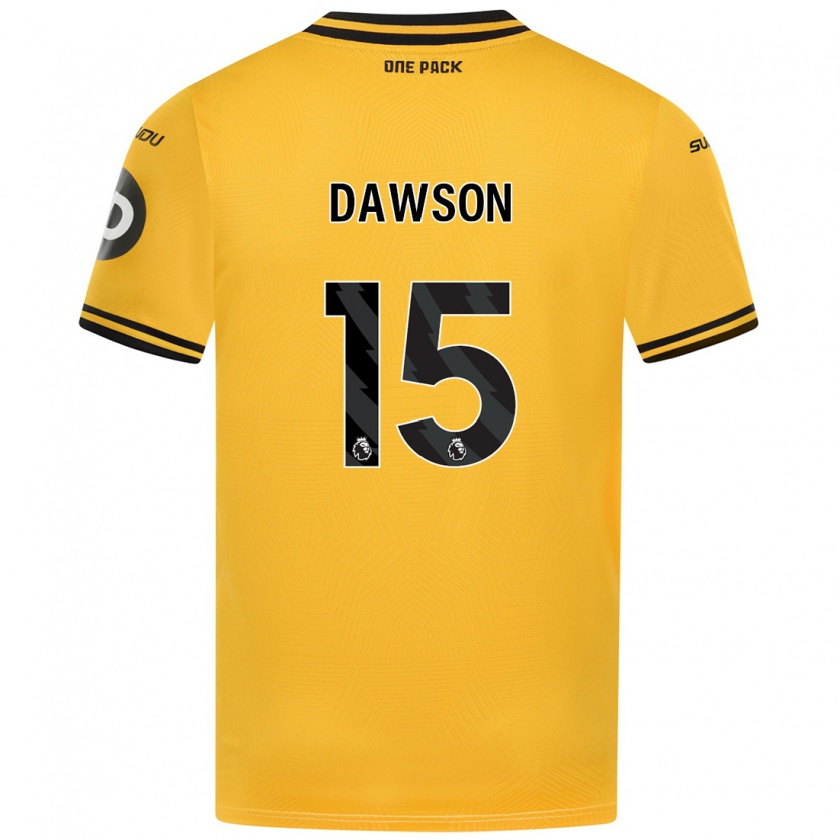 Kandiny Hombre Camiseta Craig Dawson #15 Amarillo 1ª Equipación 2024/25 La Camisa Chile