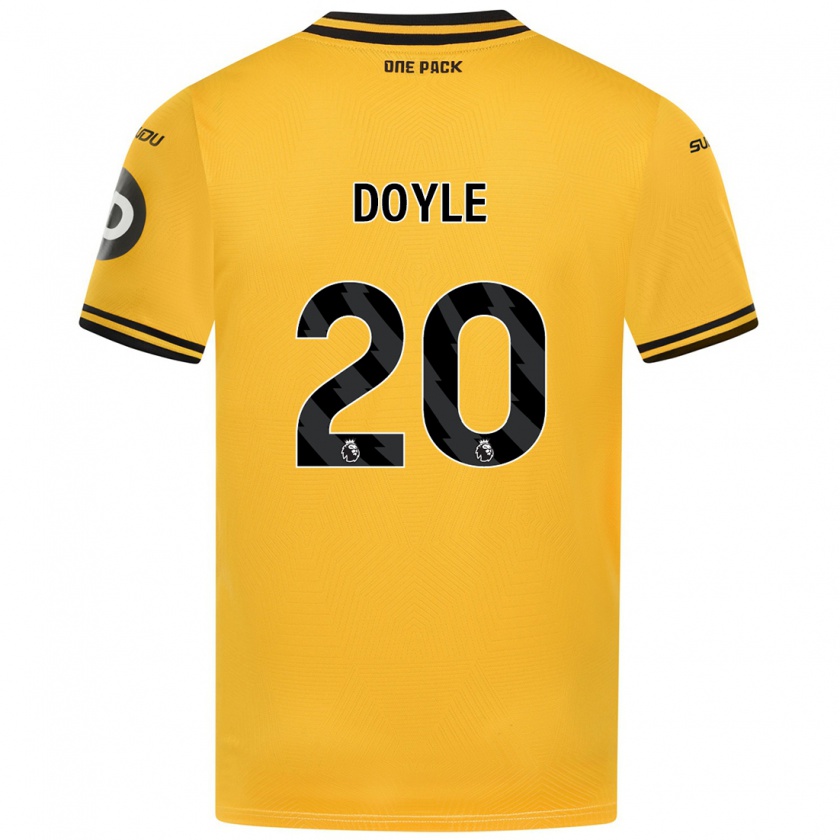 Kandiny Hombre Camiseta Tommy Doyle #20 Amarillo 1ª Equipación 2024/25 La Camisa Chile