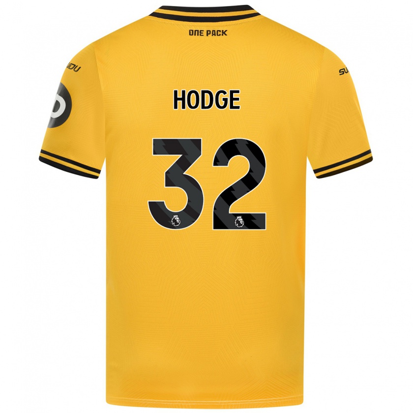 Kandiny Hombre Camiseta Joe Hodge #32 Amarillo 1ª Equipación 2024/25 La Camisa Chile