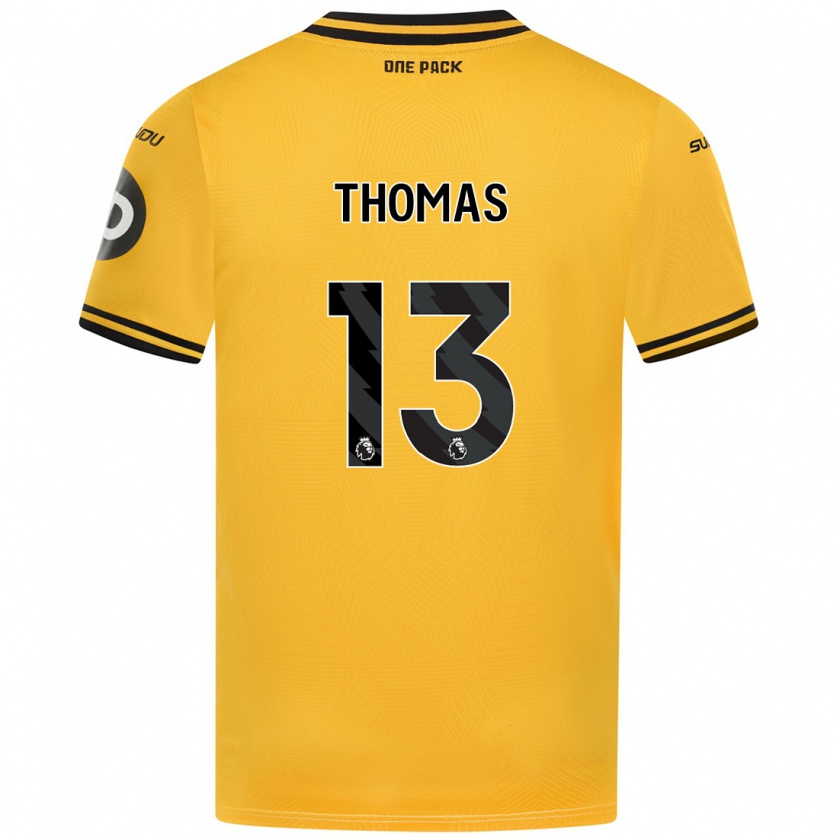 Kandiny Hombre Camiseta Bec Thomas #13 Amarillo 1ª Equipación 2024/25 La Camisa Chile