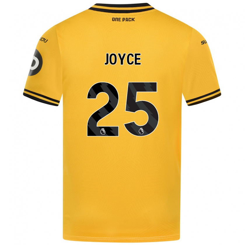 Kandiny Hombre Camiseta Leonie Joyce #25 Amarillo 1ª Equipación 2024/25 La Camisa Chile