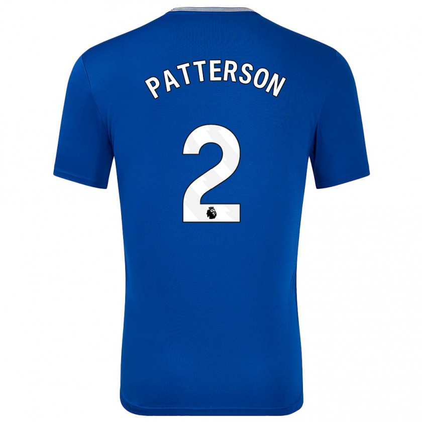 Kandiny Hombre Camiseta Nathan Patterson #2 Azul Con 1ª Equipación 2024/25 La Camisa Chile