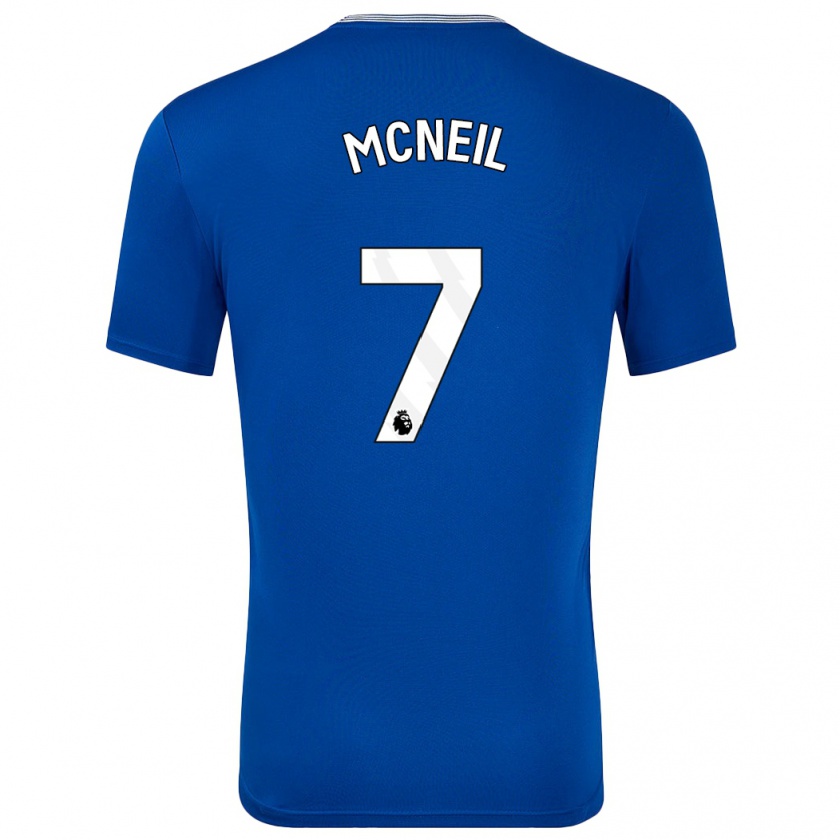 Kandiny Hombre Camiseta Dwight Mcneil #7 Azul Con 1ª Equipación 2024/25 La Camisa Chile