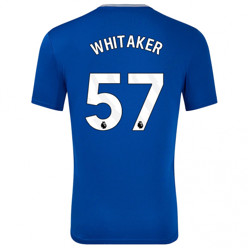 Kandiny Hombre Camiseta Charlie Whitaker #57 Azul Con 1ª Equipación 2024/25 La Camisa Chile