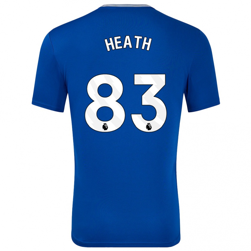 Kandiny Hombre Camiseta Isaac Heath #83 Azul Con 1ª Equipación 2024/25 La Camisa Chile