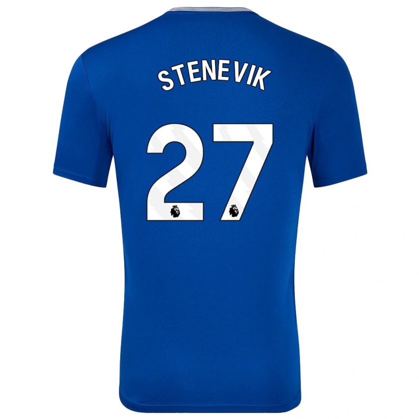 Kandiny Hombre Camiseta Elise Stenevik #27 Azul Con 1ª Equipación 2024/25 La Camisa Chile