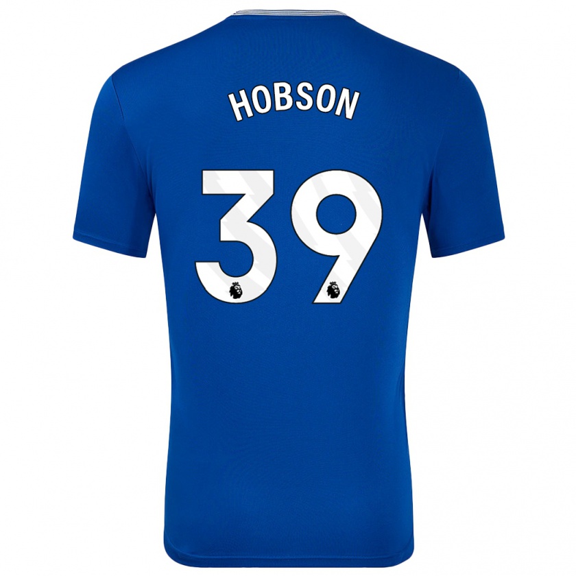 Kandiny Hombre Camiseta Issy Hobson #39 Azul Con 1ª Equipación 2024/25 La Camisa Chile