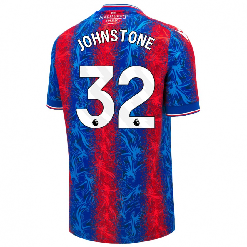 Kandiny Hombre Camiseta Sam Johnstone #32 Rayas Rojas Y Azules 1ª Equipación 2024/25 La Camisa Chile