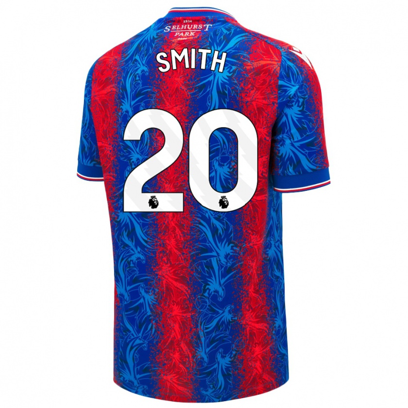 Kandiny Hombre Camiseta Hope Smith #20 Rayas Rojas Y Azules 1ª Equipación 2024/25 La Camisa Chile