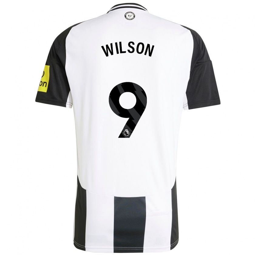 Kandiny Hombre Camiseta Callum Wilson #9 Blanco Negro 1ª Equipación 2024/25 La Camisa Chile