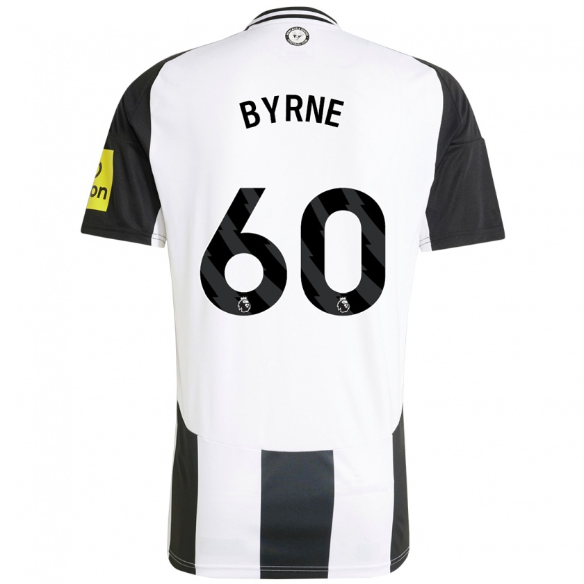 Kandiny Hombre Camiseta Reece Byrne #60 Blanco Negro 1ª Equipación 2024/25 La Camisa Chile