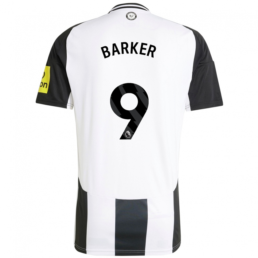 Kandiny Hombre Camiseta Katie Barker #9 Blanco Negro 1ª Equipación 2024/25 La Camisa Chile