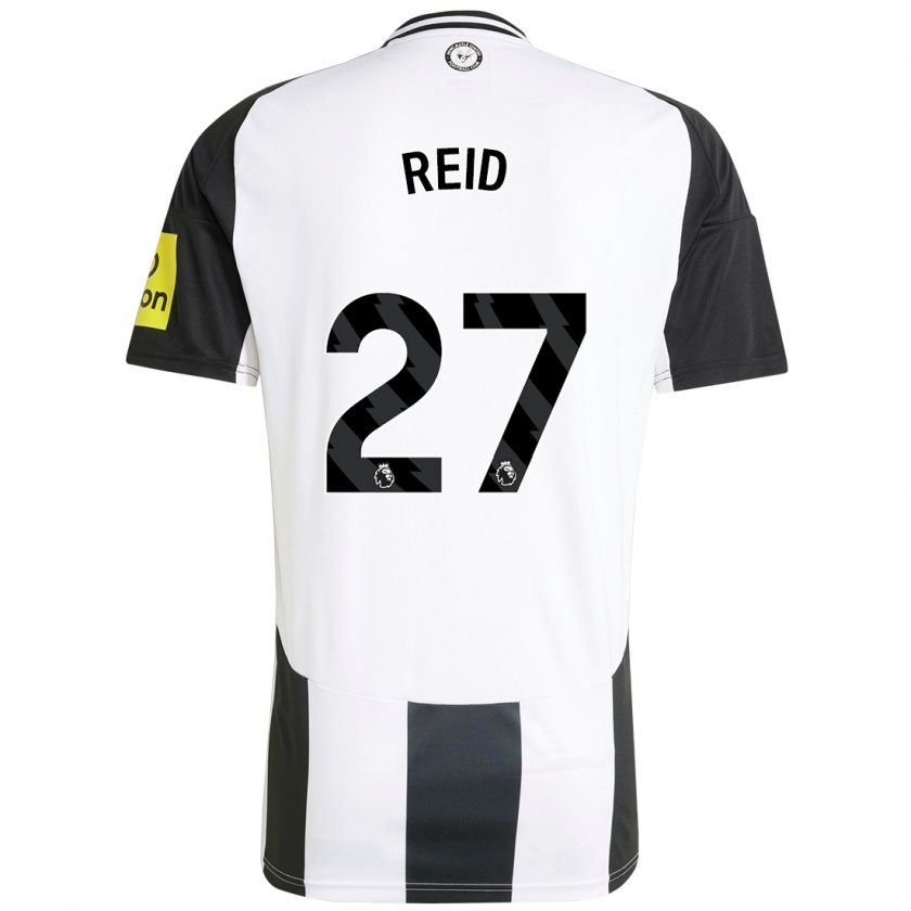 Kandiny Hombre Camiseta Hannah Reid #27 Blanco Negro 1ª Equipación 2024/25 La Camisa Chile