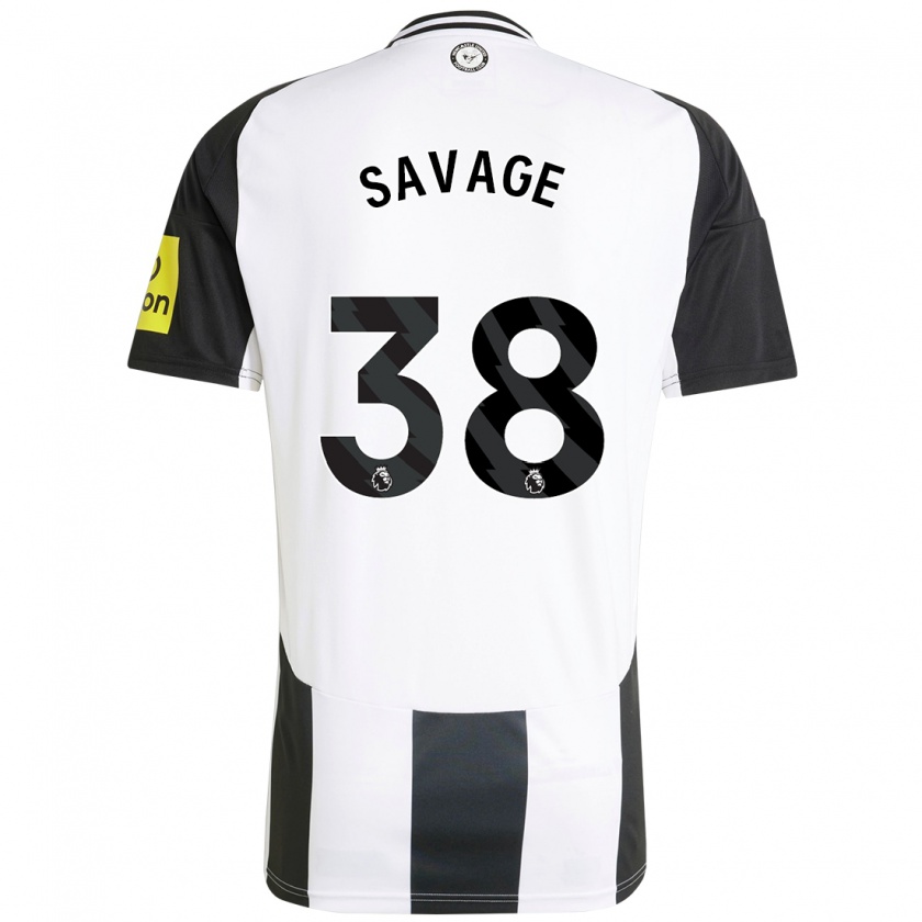 Kandiny Hombre Camiseta Remi Savage #38 Blanco Negro 1ª Equipación 2024/25 La Camisa Chile