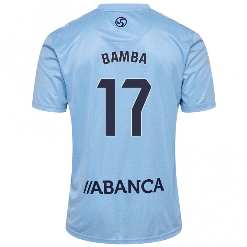 Kandiny Hombre Camiseta Jonathan Bamba #17 Azul Cielo 1ª Equipación 2024/25 La Camisa Chile