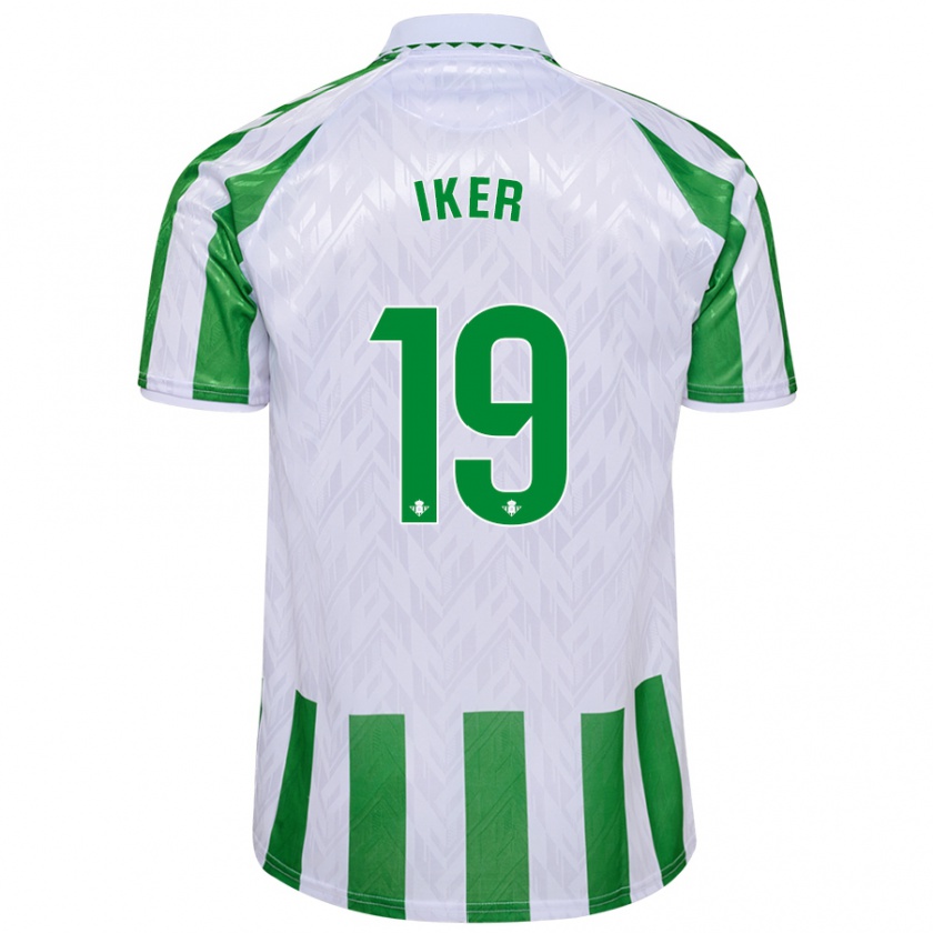 Kandiny Hombre Camiseta Iker Losada #19 Verde Rayas Blancas 1ª Equipación 2024/25 La Camisa Chile