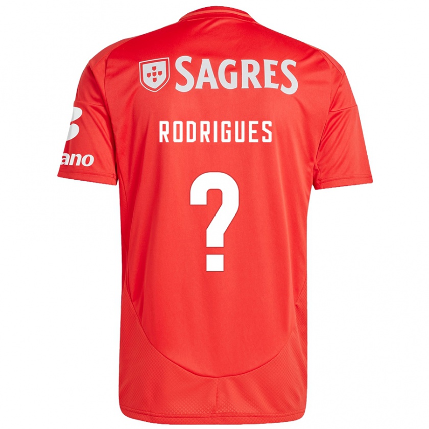 Kandiny Hombre Camiseta Miguel Rodrigues #0 Rojo Blanco 1ª Equipación 2024/25 La Camisa Chile