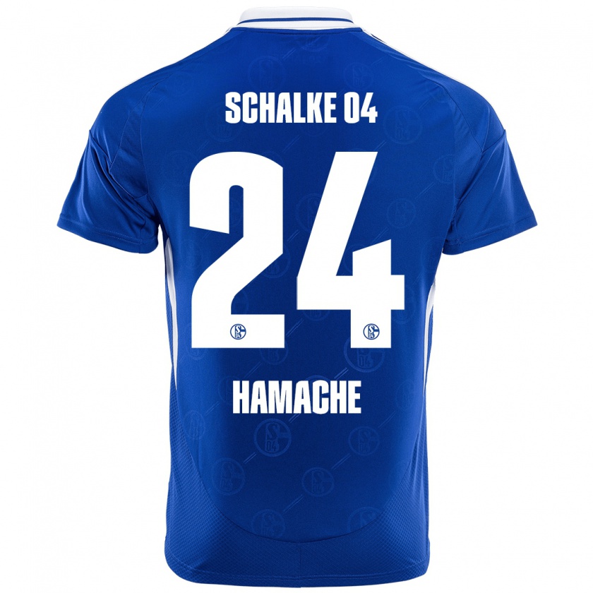 Kandiny Hombre Camiseta Ilyes Hamache #24 Azul Real 1ª Equipación 2024/25 La Camisa Chile