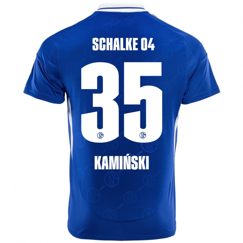 Kandiny Hombre Camiseta Marcin Kaminski #35 Azul Real 1ª Equipación 2024/25 La Camisa Chile