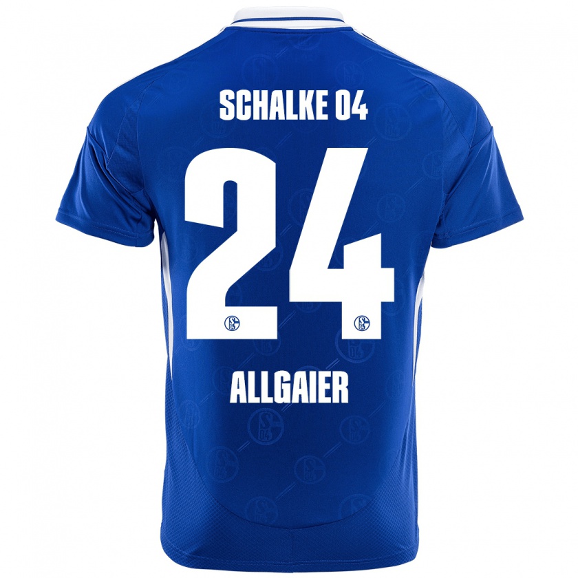 Kandiny Hombre Camiseta Felix Allgaier #24 Azul Real 1ª Equipación 2024/25 La Camisa Chile