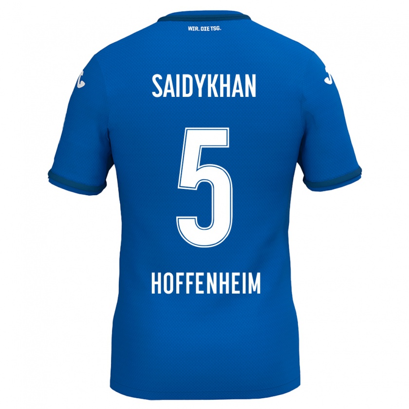 Kandiny Hombre Camiseta Ibrahim Saidykhan #5 Azul Real 1ª Equipación 2024/25 La Camisa Chile