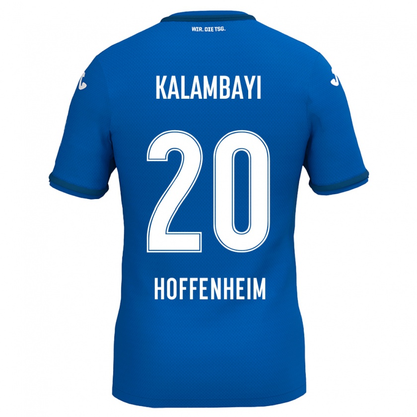 Kandiny Hombre Camiseta Simon Kalambayi #20 Azul Real 1ª Equipación 2024/25 La Camisa Chile