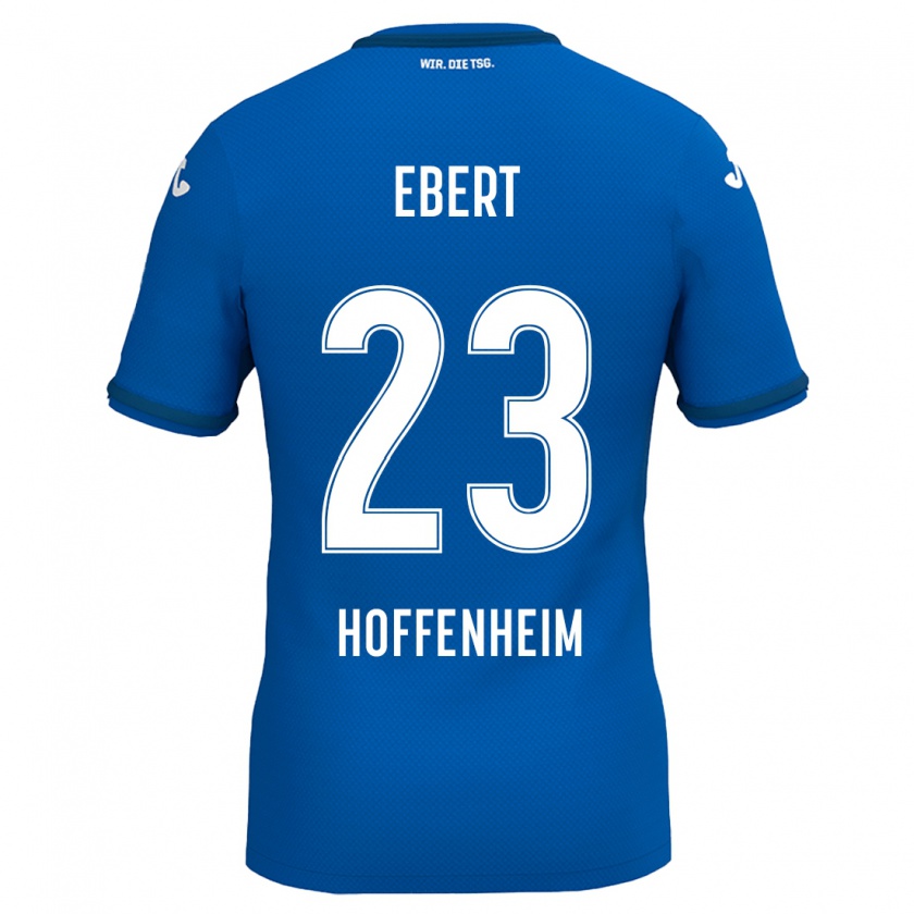 Kandiny Hombre Camiseta Darijo Ebert #23 Azul Real 1ª Equipación 2024/25 La Camisa Chile