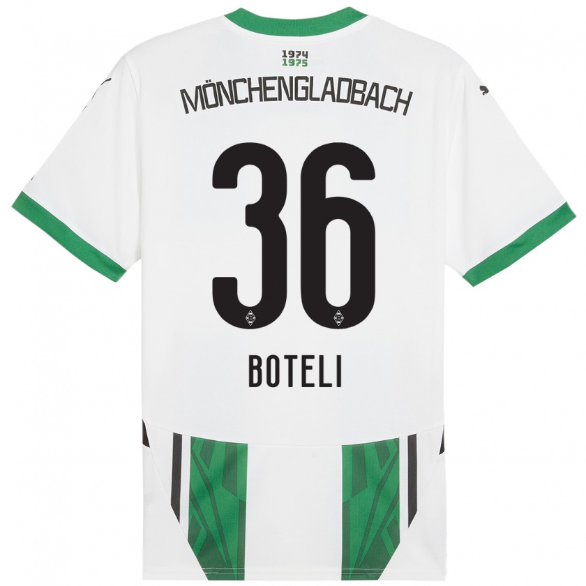 Kandiny Hombre Camiseta Winsley Boteli #36 Blanco Verde 1ª Equipación 2024/25 La Camisa Chile