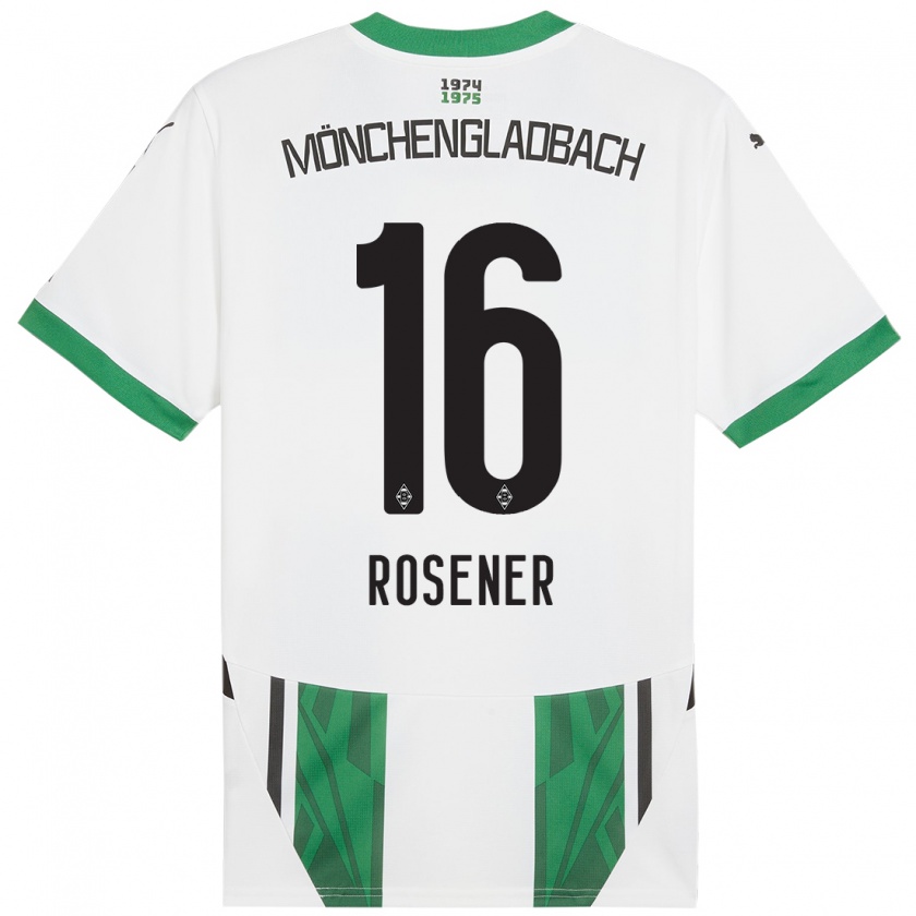 Kandiny Hombre Camiseta Chiara Rösener #16 Blanco Verde 1ª Equipación 2024/25 La Camisa Chile