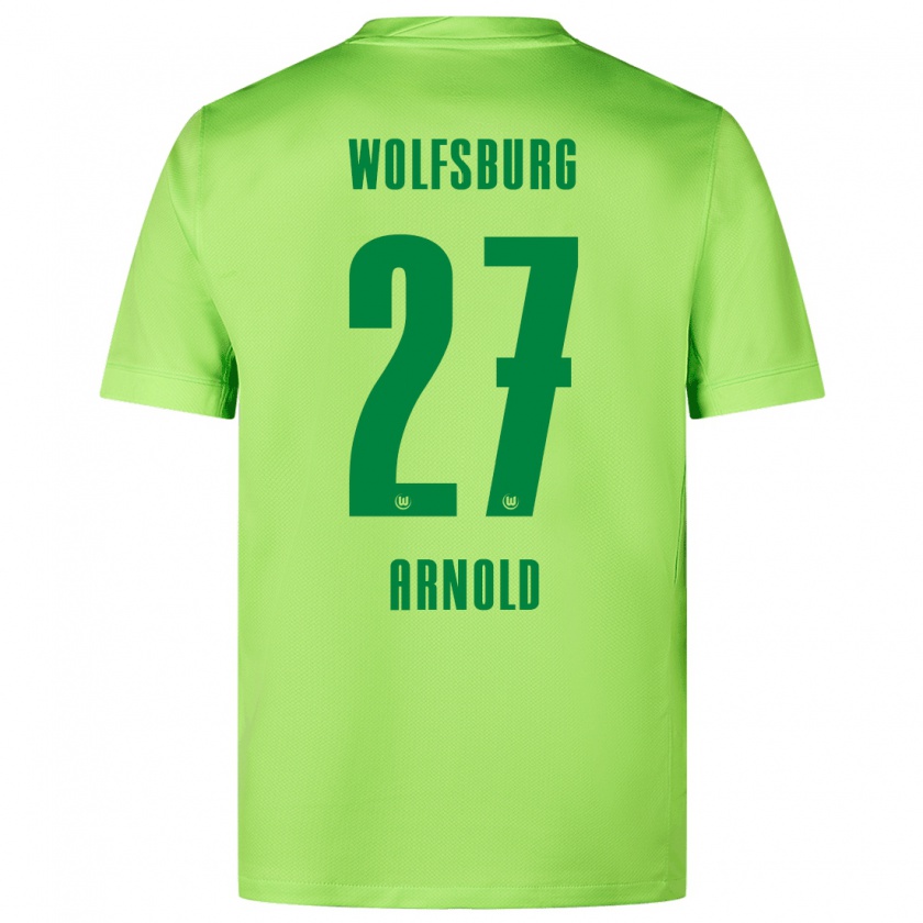 Kandiny Hombre Camiseta Maximilian Arnold #27 Verde Fluorescente 1ª Equipación 2024/25 La Camisa Chile