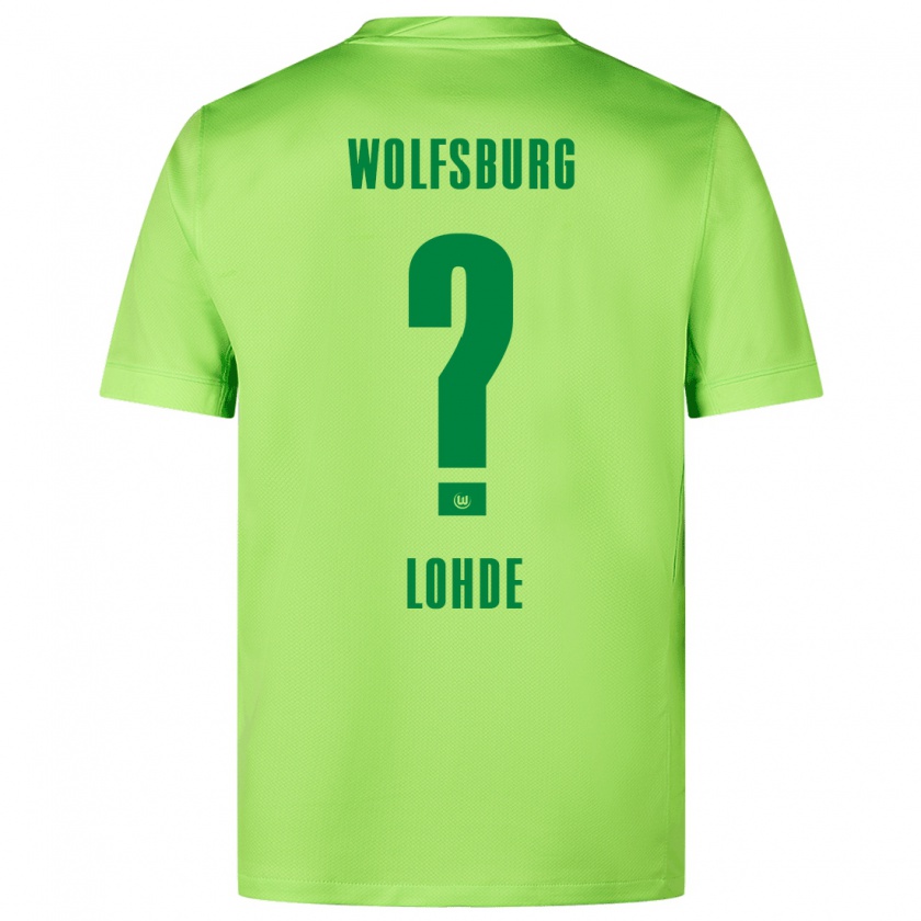 Kandiny Hombre Camiseta Sven Lohde #0 Verde Fluorescente 1ª Equipación 2024/25 La Camisa Chile