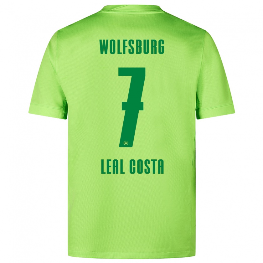 Kandiny Hombre Camiseta David Leal Costa #7 Verde Fluorescente 1ª Equipación 2024/25 La Camisa Chile