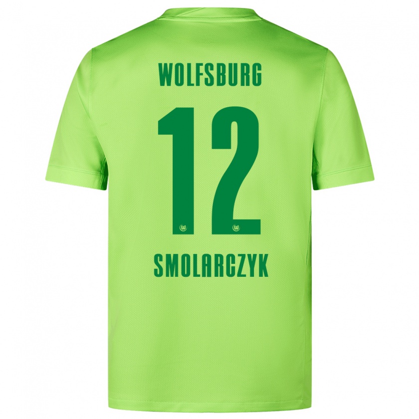 Kandiny Hombre Camiseta Nelly Smolarczyk #12 Verde Fluorescente 1ª Equipación 2024/25 La Camisa Chile