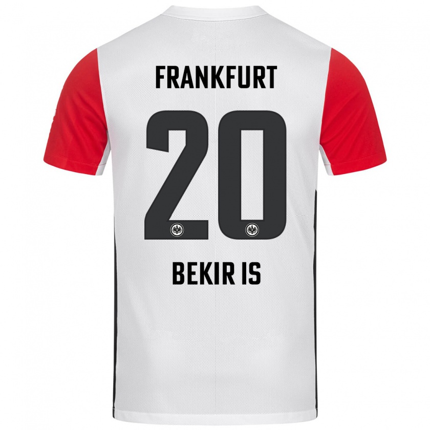 Kandiny Hombre Camiseta Eba Bekir Is #20 Blanco Rojo 1ª Equipación 2024/25 La Camisa Chile