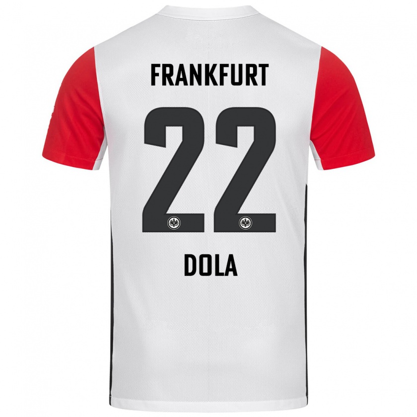 Kandiny Hombre Camiseta Igor Dola #22 Blanco Rojo 1ª Equipación 2024/25 La Camisa Chile