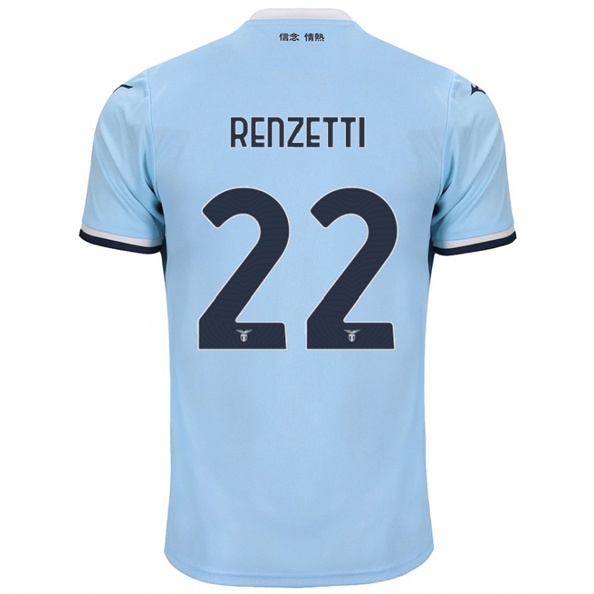 Kandiny Hombre Camiseta Davide Renzetti #22 Azul 1ª Equipación 2024/25 La Camisa Chile